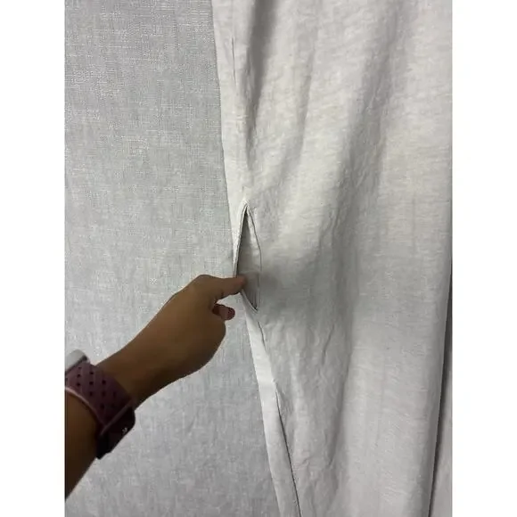 FREE PEOPLE FP BEACH ONCE UPON A SEA MIDI TEE SHIRT RUFFLE SLEEVE DRESS XS - Picture 5 of 8